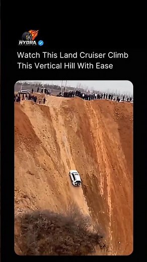 Watch This Land Cruiser Climb This Vertical Hill With Ease #landcruiser #cars #carguy