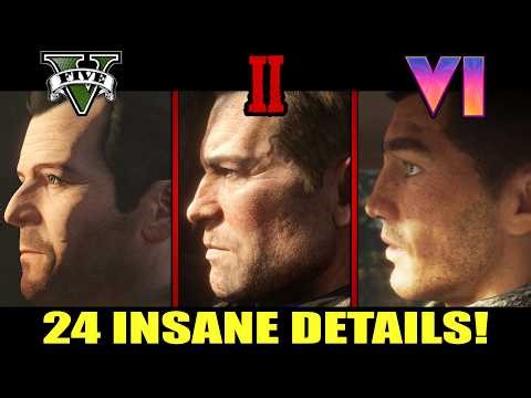 GTA V vs RDR2 vs GTA VI – 24 More Insane Details Compared