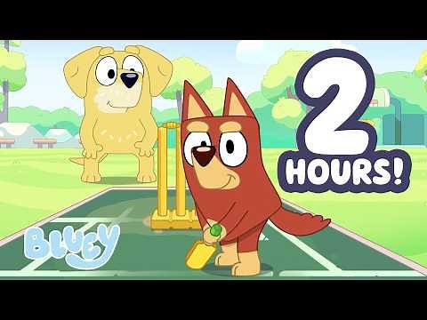 Playing Cricket with Rusty!💙🥎 ﻿| Outdoor Fun with Bluey🌳 | Bluey