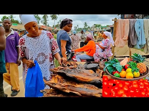 Unbelievable! African Village Market 🌍Traditional Food, Fresh Food, Culture & Real Rural Life