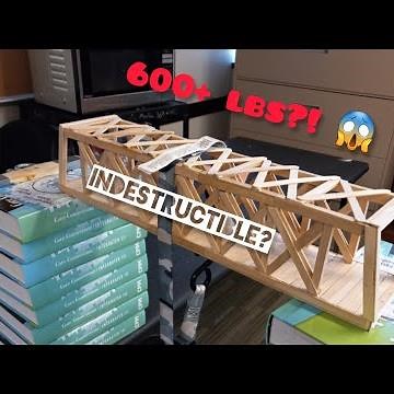 Strongest Popsicle Bridge Ever....