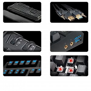 【川匯】限定價! 技嘉 Gigabyte GK Aivia Osmium 電競 鍵盤 Cherry 茶軸 機械式 白光-Yahoo拍賣