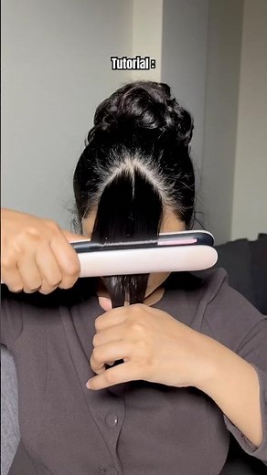 How to style curtain bangs ✨