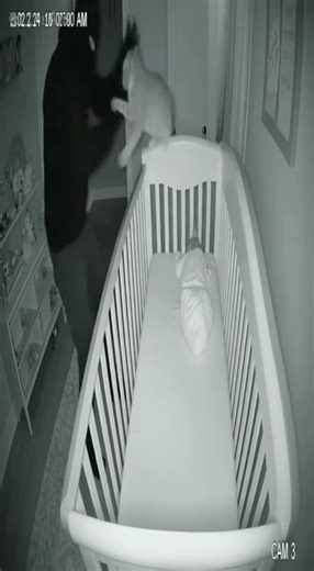 Cat Saving Baby From thief 🥷🏾 | Real Hero Cat #CCTV #CatSavesBaby