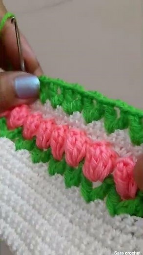 simple and easy crochet rose flower pattern /edging /border /baby blanket pattern for beginners