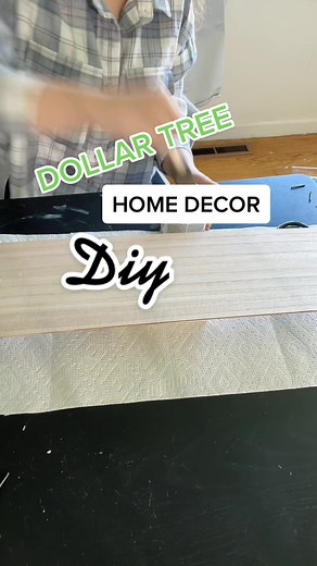 DIY Dollar Tree Home Decor Using Wooden Sign and Crates