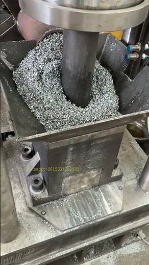 Aluminum chips briquette machine. Aluminum chips block press machine. How to press Aluminum chips?