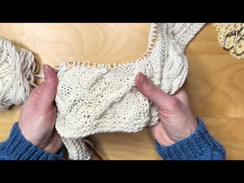 Creating a panel of diamonds on an afghan square ⭒ Knitting #ASMR