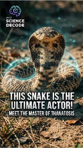 Meet the Snake That Fakes Its Own Death! #Science #SnakeFacts #HognoseSnake #Wildlife #DidYouKnow