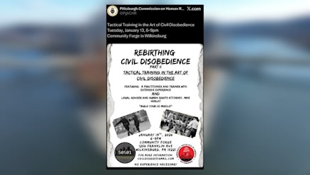 Slippery Rock mayor calls out Pittsburgh commission for flyer on civil disobedience training
