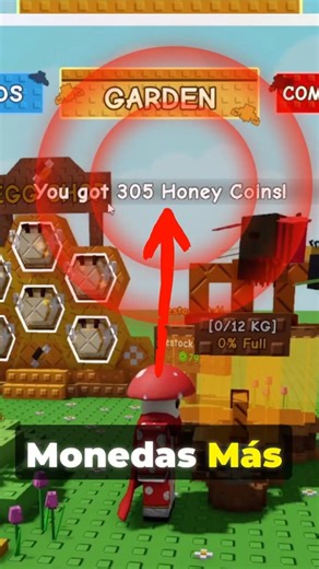 Get more COINS in the bee event at Grow A Garden #roblox #growagarden