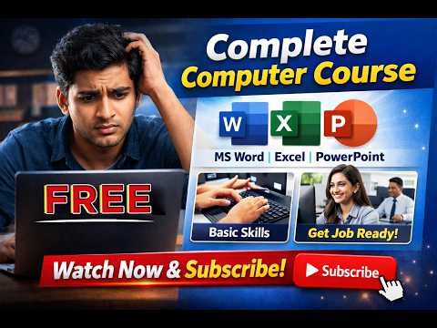 Complete Computer Course for Beginners | Zero to Job Ready Skills | URDU / हिन्दी