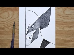 Easy Super-héros drawing | How to draw Wolverine step by step | Easy drawing tutorial