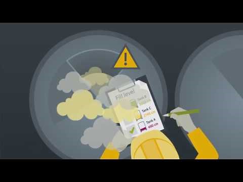 Tank farm monitoring via industrial communication