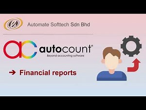 HOW TO GENERATE BALANCE SHEET REPORT (AUTOCOUNT ACCOUNTING V2)