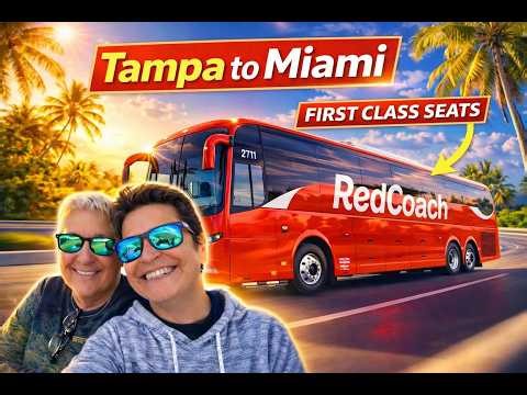 RedCoach First Class Bus Tampa → Miami 🚍 Luxury Bus Travel Experience & Full Review!