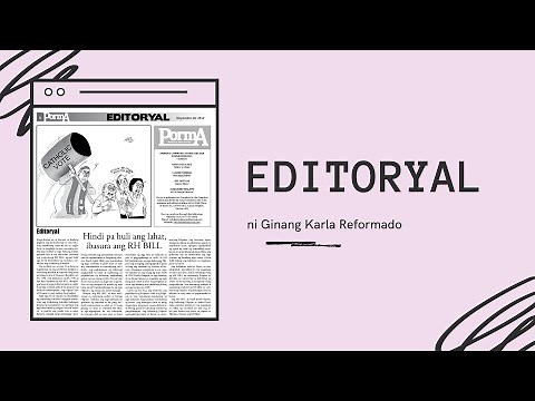 Editoryal o Pangulong-Tudling