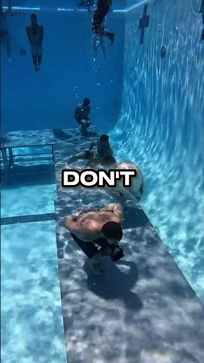 Hands and feet tied underwater? Would you stay calm or panic? 🌊💪
