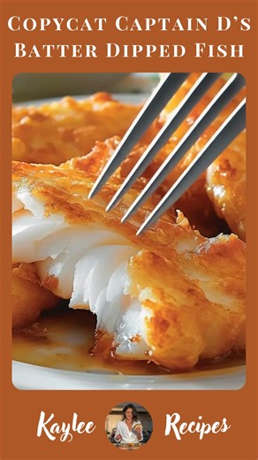 Copycat Captain D’s Batter Dipped Fish 🐟🍟 Ingredients 📝 Vegetable oil, for frying 1 1/2 cups all-purpose flour 1/2 cup cornstarch ...... Full Recipe in Coʍmеոτ 💬 | Kaylee Recipes