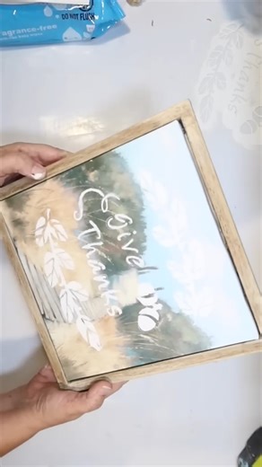 1.7K views · 20 reactions |  Coastal Thanksgiving Canvas Decor | Easy Dollar Tree DIY | Crafty Beach | Facebook