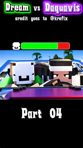 (pt 04) Dream VS Daquavis Health Bars Animation | credit goes to @krefixmore |ft. @dream