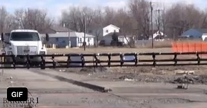 Vehicle barrier absolutely destroys 15,000lbs truck at 50mph - Awesome