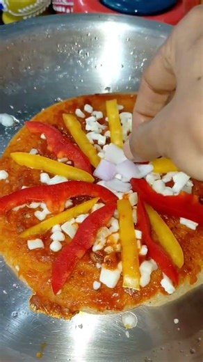 instant dosa pizza recipe without oven #shorts#food #recipe