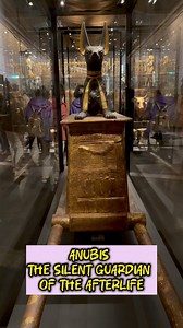 Anubis — The Silent Guardian of the Afterlife This statue represents Anubis, the god of mummification and protector of the dead in ancient Egyptian belief. Depicted with the body of a powerful jackal and adorned with gilded details, Anubis was believed to stand watch over tombs, ensuring the body remained intact and protected from all harm. His forward-facing posture, alert ears, and calm yet commanding presence reflect a divine guardian — not meant to threaten, but to observe, judge, and protec