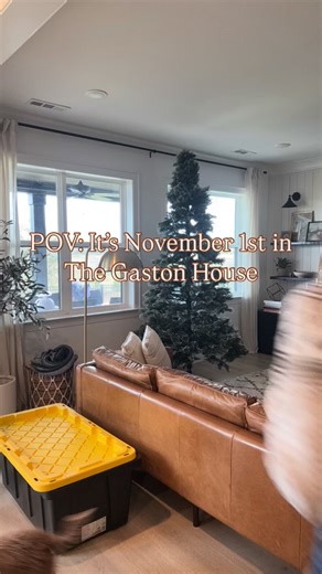 POV: It’s November 1st and the whole family’s ready for Christmas magic 🎅🏻✨ What can I say… The Gaston’s love Christmas ❤️ #christmastree #family #decorating #holiday #christmas #pov #fyp | Melissa Ordway