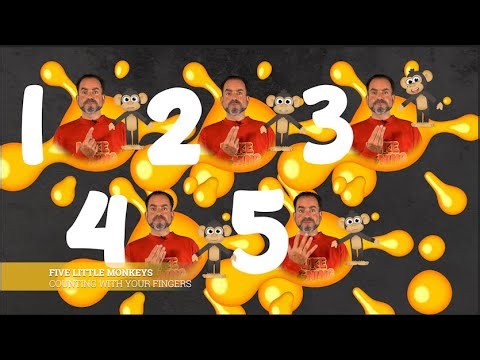 5 LITTLE MONKEYS | BSL Counting 1-5 | BSL Song | British Sign Language Beginners