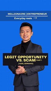 Legit opportunity vs Scam. Part 1 of 2 #KarlSerrano #TeamGenuine #motivation | Karl Serrano