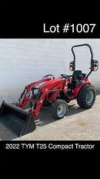 2022 TYM T25 Compact Tractor 199 Hours! BighornAuctions.HiBid.com