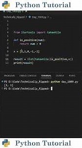 How to Use takewhile in Python | Python Tutorial