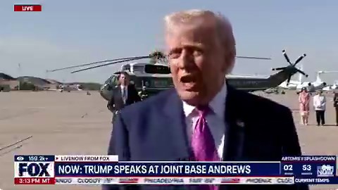 Trump: The Strait will open up automatically. We'll open the Strait anyway. We don't use the Strait. It won't be easy. We will have that open fairly soon. You don't need a back up plan