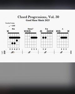 Basic Chord Progressions, Vol. 30 #goodmusemusic #guitar #music #playguitar #guitarlessons #acousticguitar #chords #songs #electricguitar #guitartabs #songwriting #eartraining #guitarist #guitaristsofinstagram | Good Muse Music
