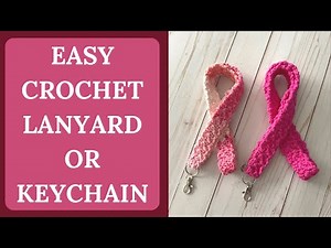 EASY CROCHET LANYARD | EASY CROCHET KEYCHAIN | Craft Fair Crochet | How to Crochet a Lanyard