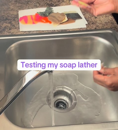 1.3K views | My soap lather test was a success!  #coldprocesssoapmaking #lather #soapmaking #soapasmr #scentsorycollection | Scentsory Collection | Facebook