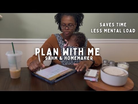 How I Realistically Plan My Week as SAHM | Brain Dump & Weekly Planner, 2 Under 2, Black Homemaking