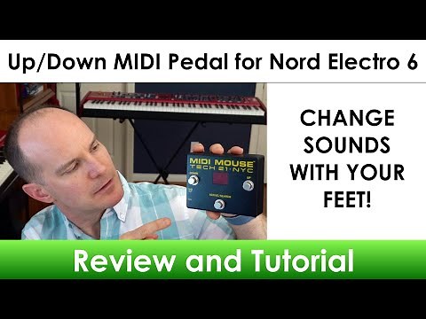 I use a MIDI Mouse footswitch pedal to navigate programs up/down on my Nord Electro 6 keyboard