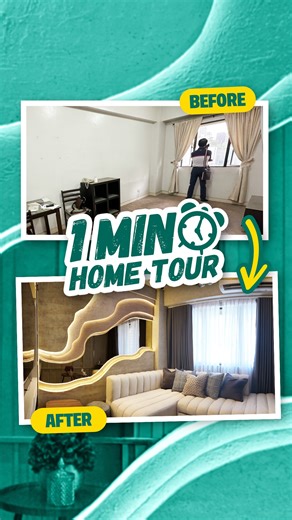 Madhouse Design and Construction Studio on Instagram: "Transform your space into something that works as beautifully as it looks. ✨ Hidden storage, movable outlets, and gold-gray tones — this 43sqm home proves that smart design can feel luxurious, too. 🎥 Watch the full walkthrough here: https://www.instagram.com/p/DQrB0DJkerX/ Inquire now and let’s start designing your home transformation: 0977-629-8201 | 0927-530-0204 | 0917-186-0476 #MadhouseOnSite #FromVisionToReality #InteriorDesign #Constr