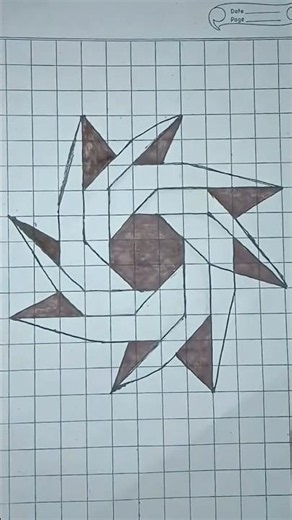 Geometric Pattern Drawing | Easy Grid Art Design