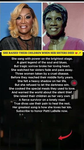Patti LaBelle's Tragic Family Secret #Shorts #respect #kindness #news