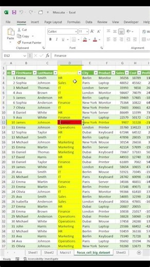 Excel Custom Focus Mode! (No Feature? No Problem) 🚀