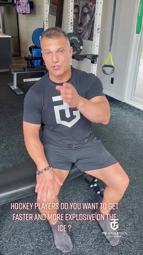 Do you want to be faster and more explosive on the ice ? Watch My athletes doing some French contrast training for rapid gains in speed and power-French Contrasts consists of 4 exercises performed one after another. These include:* Heavy compound (80-90% 1RM)* A plyometric jump #hockeytraining #hockey #hockeytrainer #ottawa #ottawa * A drop set or weighted jump (30% 1RM)* Plyometric or accelerated plyometric