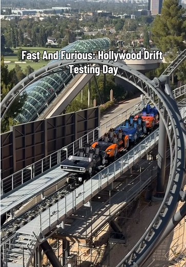 Fast and Furious: Hollywood Drift testing at Universal Studios Hollywood