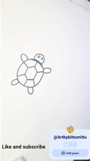How to draw tortoise! turtle Drawing #drawing #stepbystep #kidsvideo #turtles