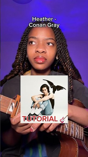 Heather by conan gray guitar tutorial #guitartutorial #shorts #guitar