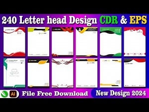 Letterhead Design Free Download | How to Letterhead Design CDR & EPS Free Download #shanitechguide