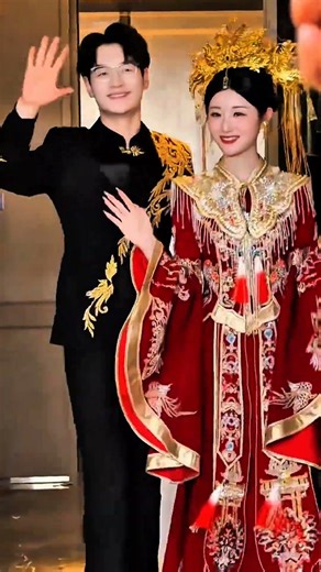 Elegant Chinese Wedding Dress | Traditional Dragon & Phoenix Bridal Style 👰❤️