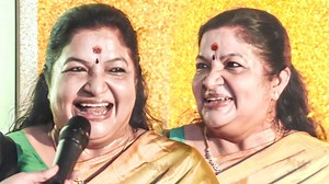Beautiful Singer K. S. Chithra Having Super Fun At Red Carpet | SIIMA